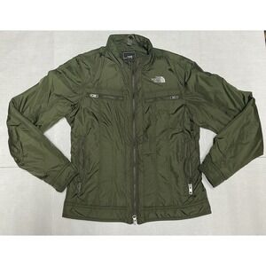The North Face Women's Midori Moto Quilted Jacket Army Green Size Small EUC